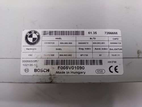 2011 BMW 520 Series F10 Boot Tailgate Control Module ECU